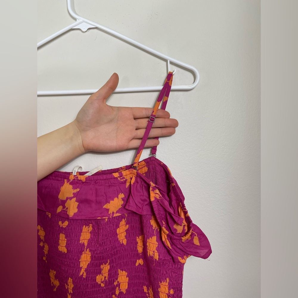 CELANDINE OFF-THE-SHOULDER SMOCKED
MIDI DRESS, Size XL NWT - Picture 11 of 15